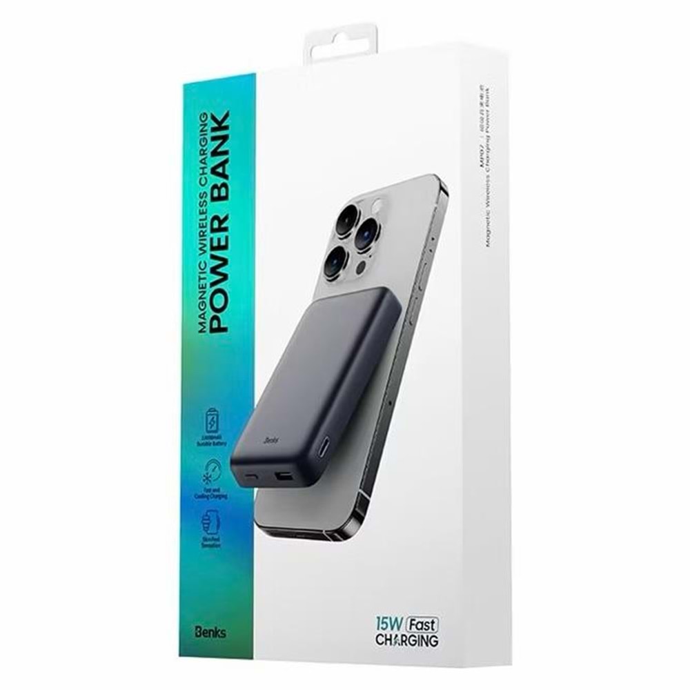 BENKS WIRELESS POWER BANK 10000MAH MP07