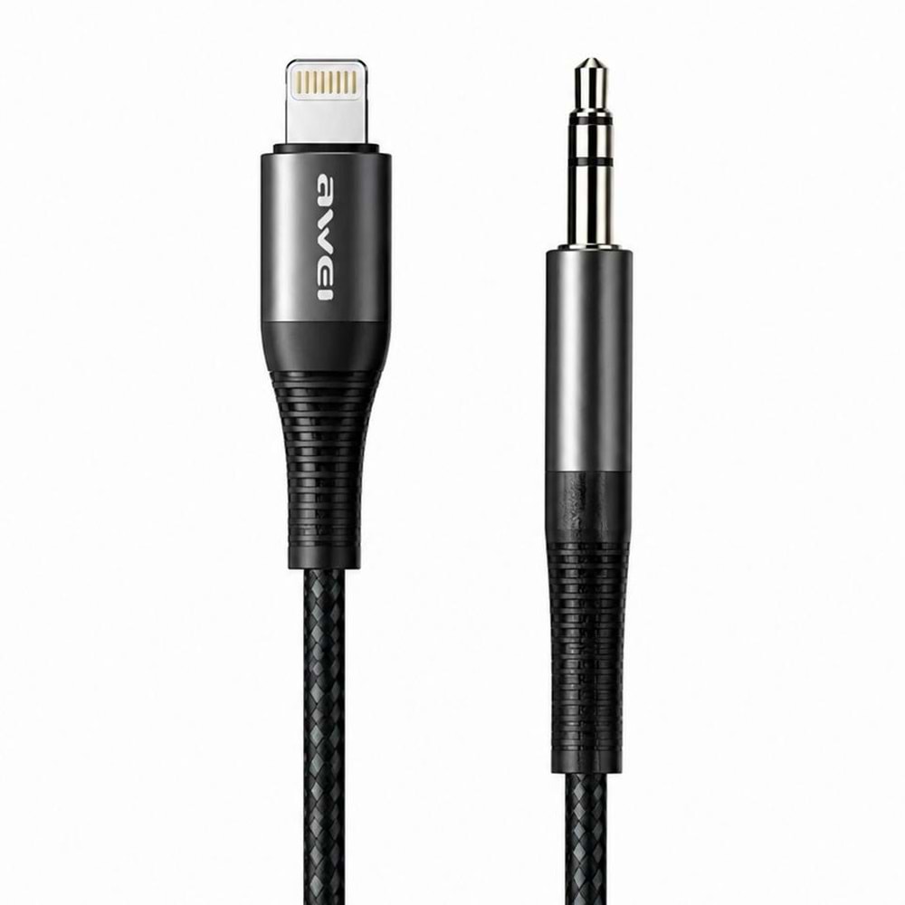 AWEI 3.5MM TO LIGHTNING AUDIO CABLE 1M