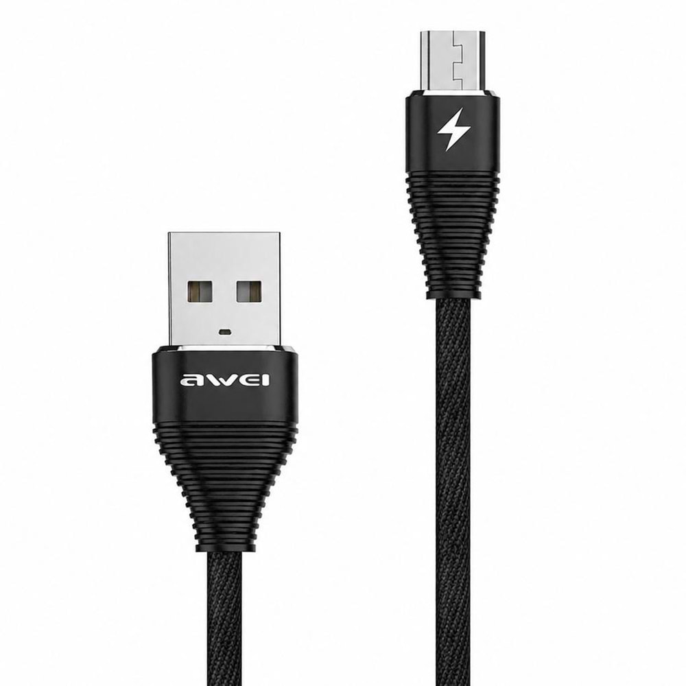 AWEI FAST CHARGE USB-A TO MICRO CABLE 2,4A 2M