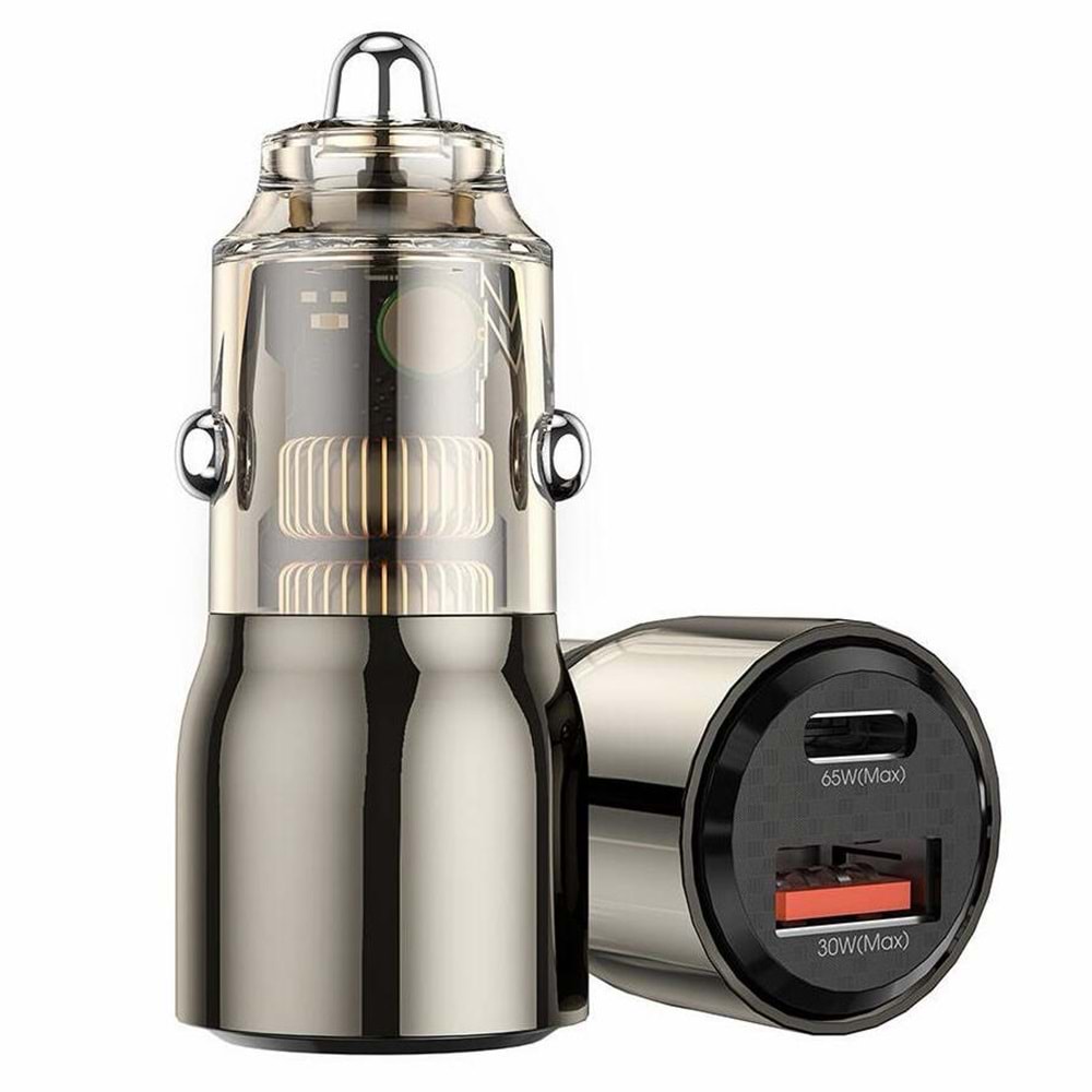 WIWU GEEK CAR CHARGER USB-A + USB-C 95W