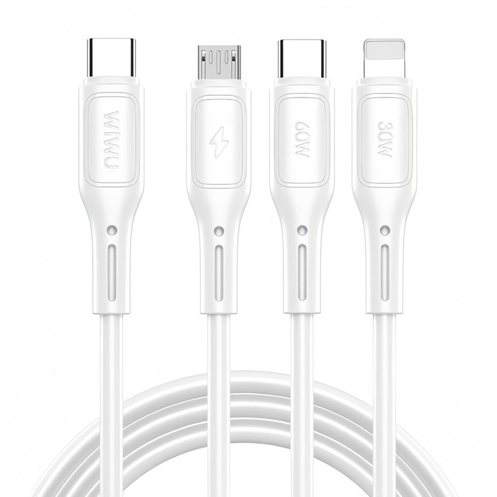 WIWU STARLINK USB-C TO MICRO+USB-C+iP CABLE