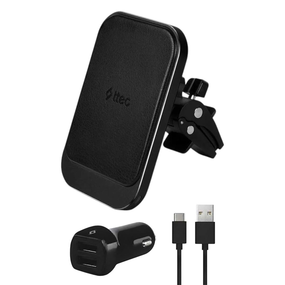 TTEC AIRCHARGER DRIVE M WIRELESS CHARGER(15W) + IN-CAR PHONE HOLDER + IN-CAR CHARGER +TYPE-C CABLE