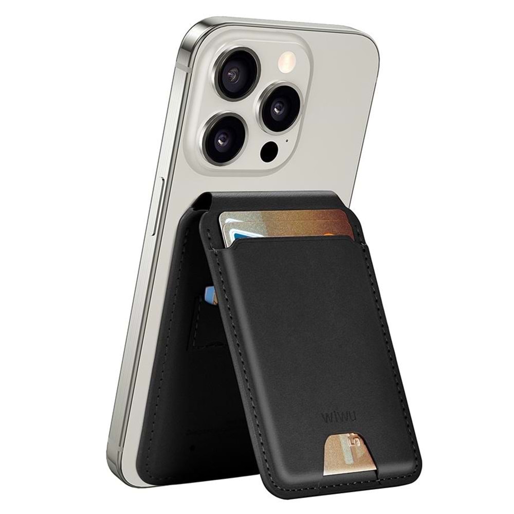 WIWU MAG WALLET FM WITH FINDMY BLACK