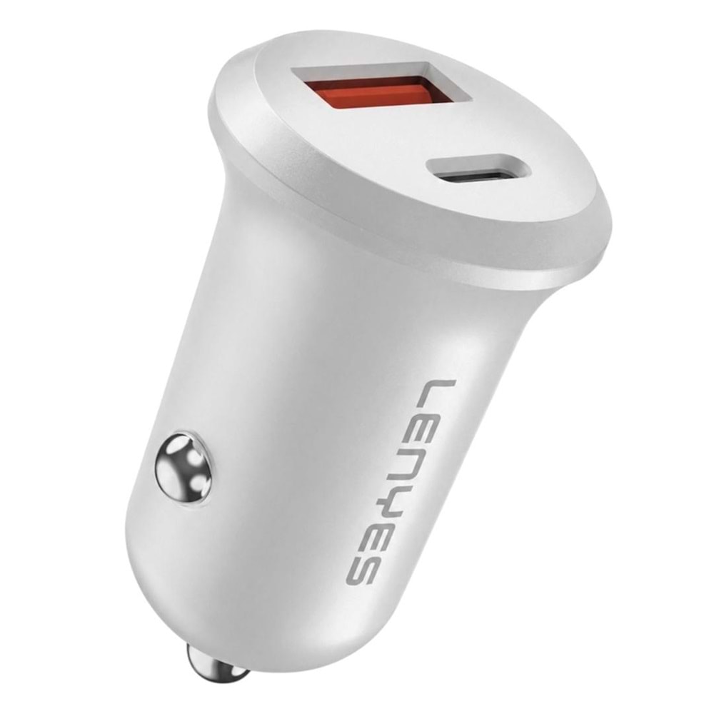 LENYES MINI CAR CHARGER PD30W QC3.0 18W