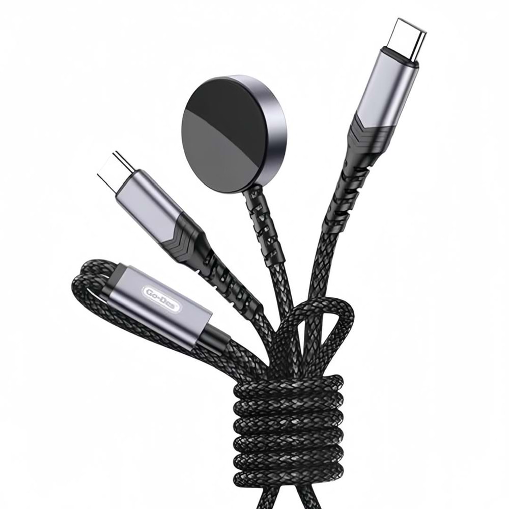 GO-DES 2IN1 TYPE-C TO CHARGE CABLE PD60W 1.2M