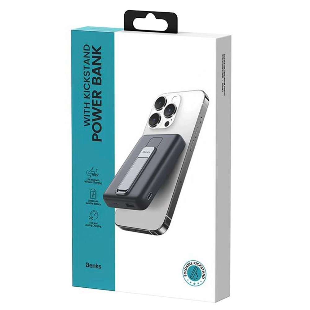 BENKS POWERBANK WIRELESS STAND 10000MAH MP08