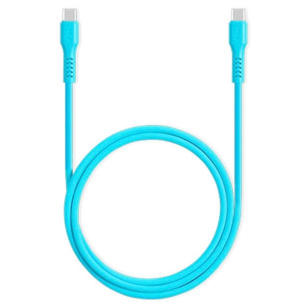 TTEC USB-C - USB-C 120cm 60W PD/QC Hızlı Şarj/Data Kablosu Neon Mavi