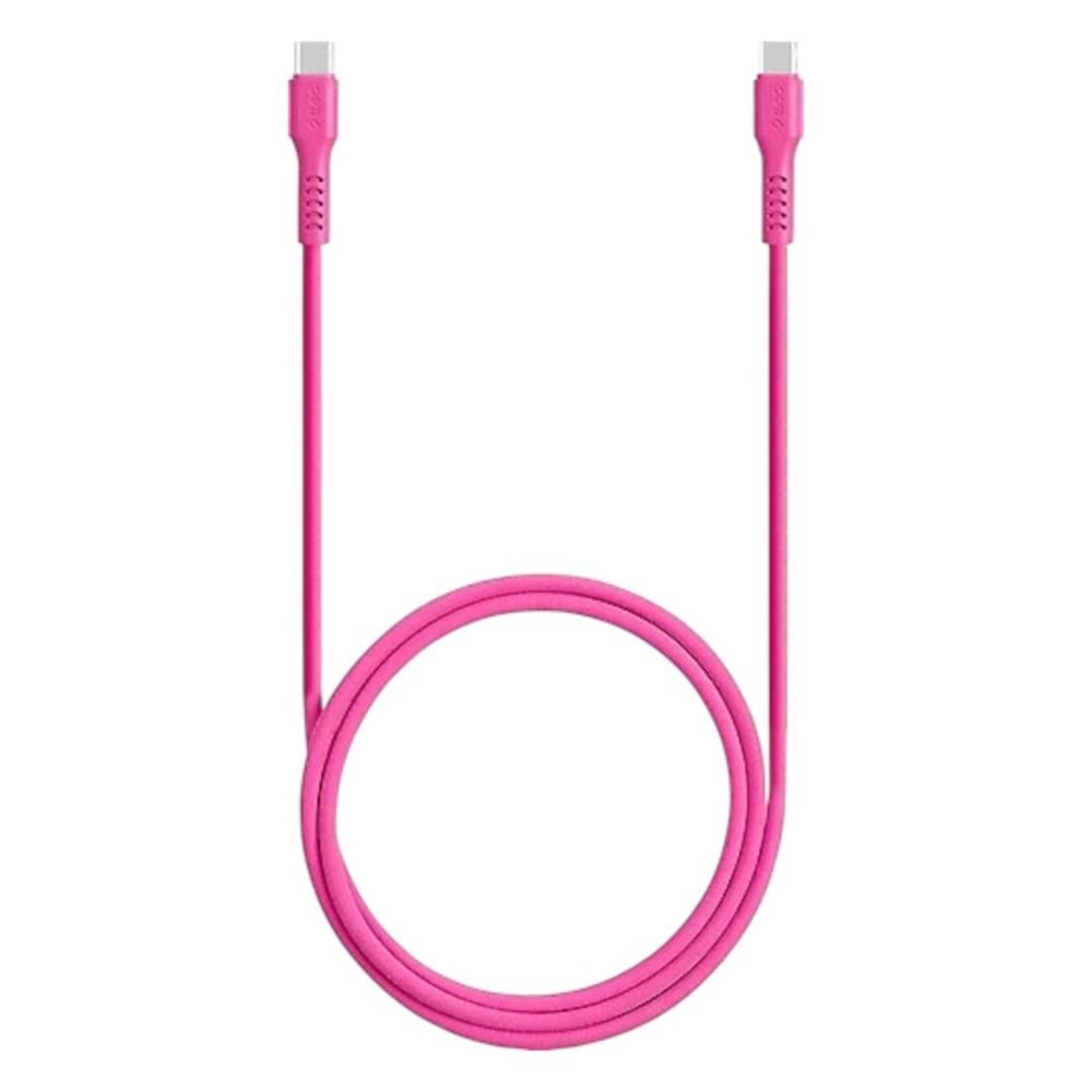 TTEC Usb-C - Usb-C 120CM 60W Pd/qc Hızlı Şarj/data Kablosu Neon Pembe 2DK59NP