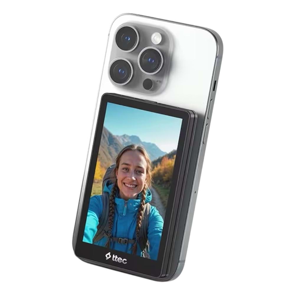 TTEC Reflecta MagSafe Uyumlu Vlog Özçekim Ekranı, 2VS01S