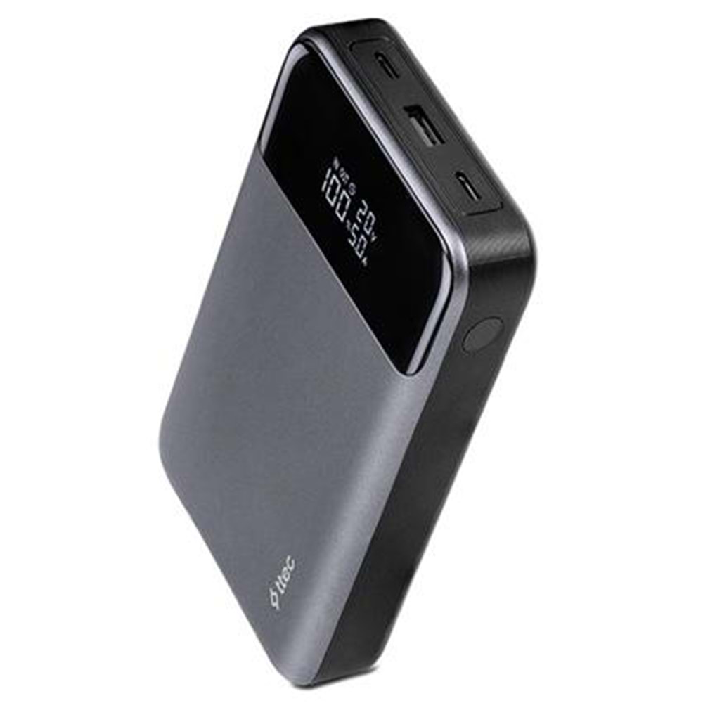 TTEC ReCharger Pro LCD 20.000mAh PD 130W Taşınabilir Hızlı Şarj Aleti/Powerbank 2BB218UG