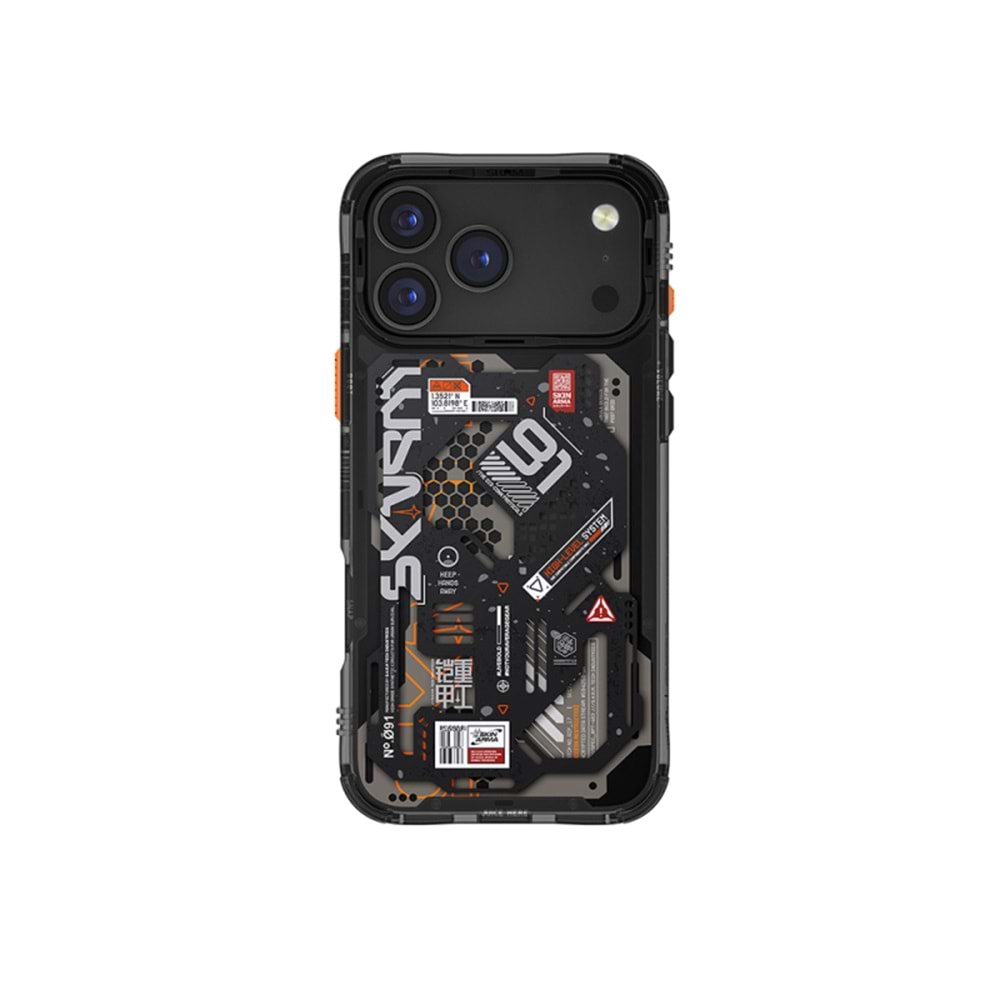 Apple iPhone 17 Pro Kılıf Desenli Airbag Tasarımlı Skinarma Spectra Kapak