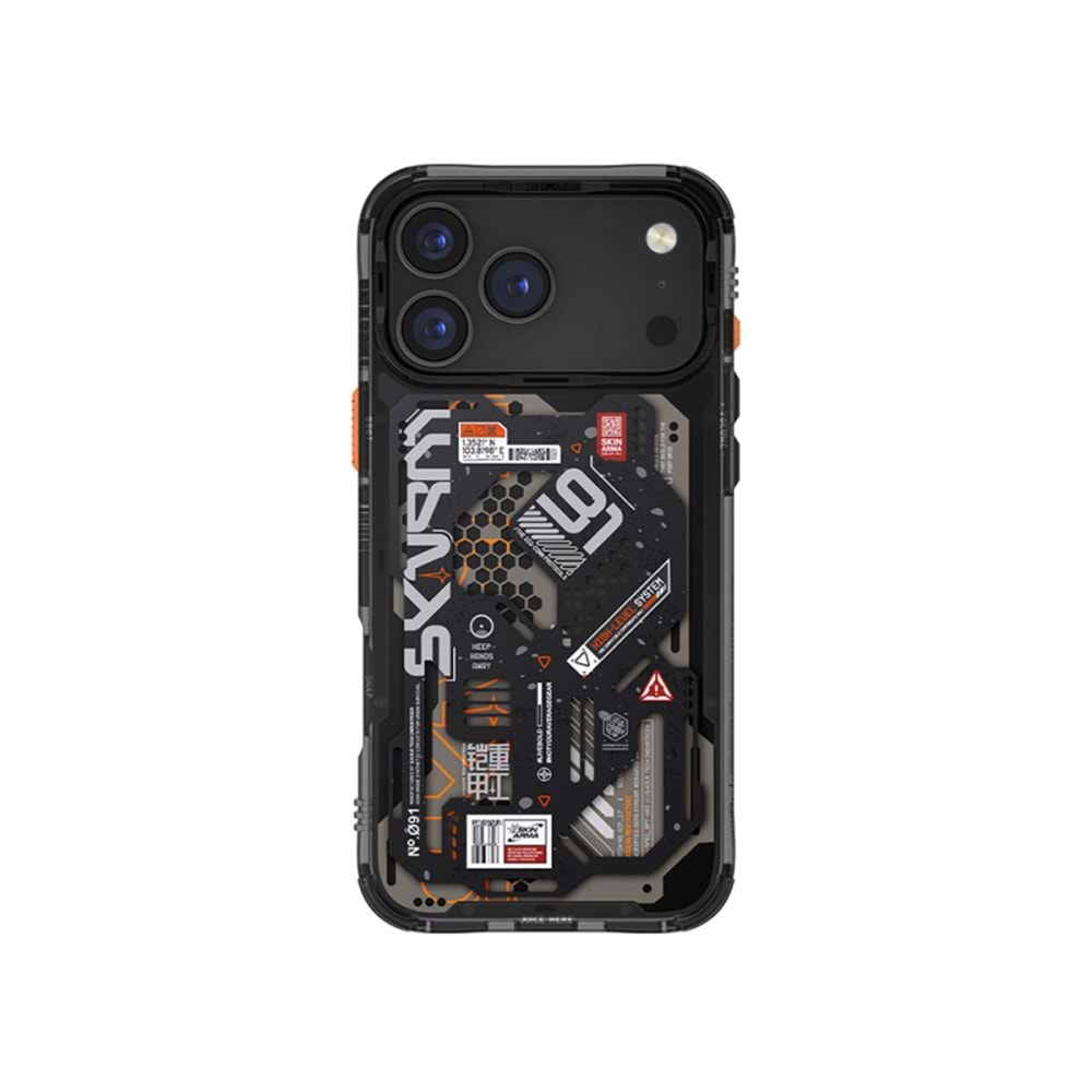 Apple iPhone 17 Pro Max Kılıf Desenli Airbag Tasarımlı Skinarma Spectra Kapak