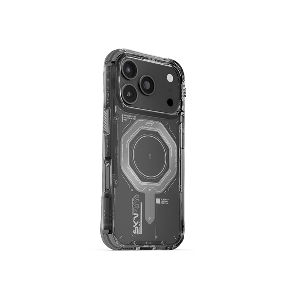 Apple iPhone 17 Pro Max Kılıf SkinArma M-safe Şarj Özellikli Airbag Tasarımlı Magma Kapak