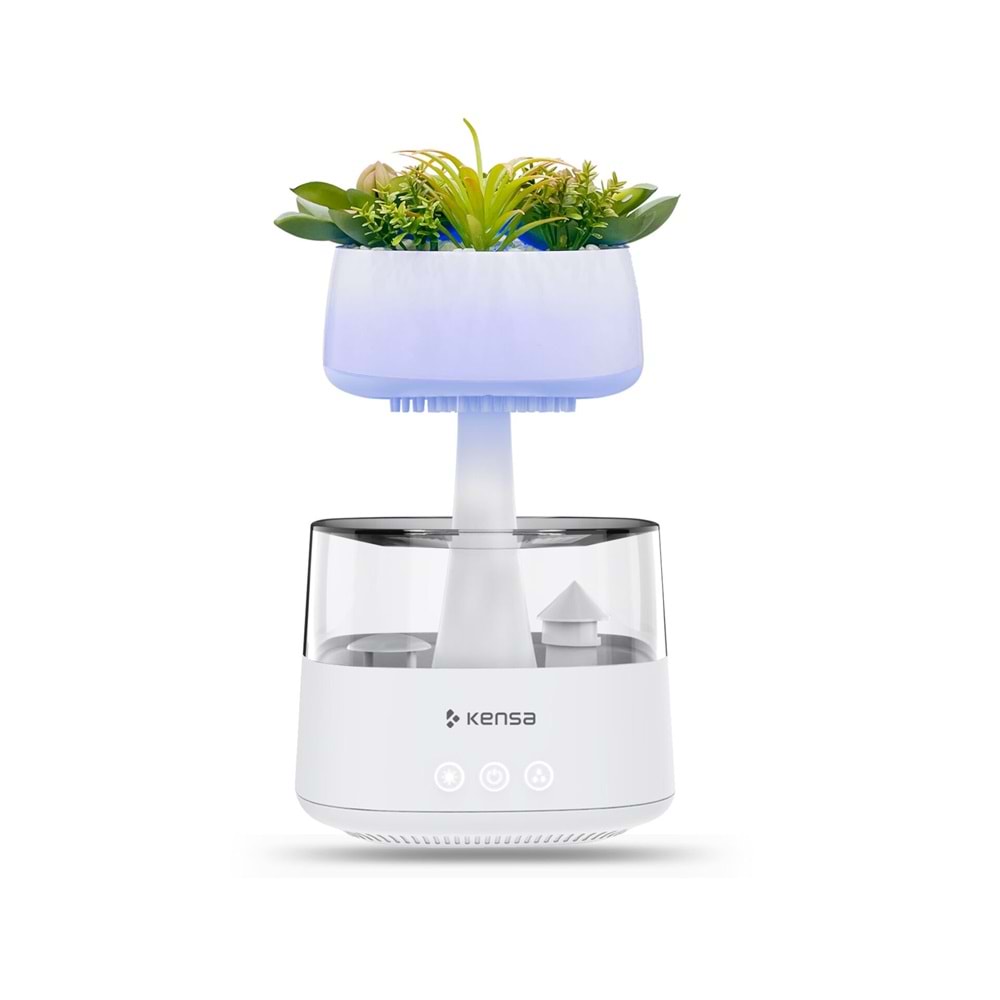 KENSA Süs Bitkili Yağmur Bulutu Aromaterapi Nemlendirici HM-13