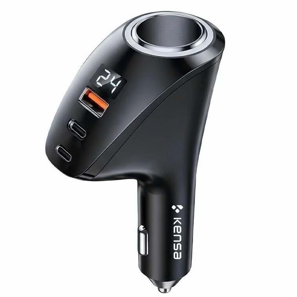 KENSA 90W Çok Portlu Araç Şarj Cihazı CR-79