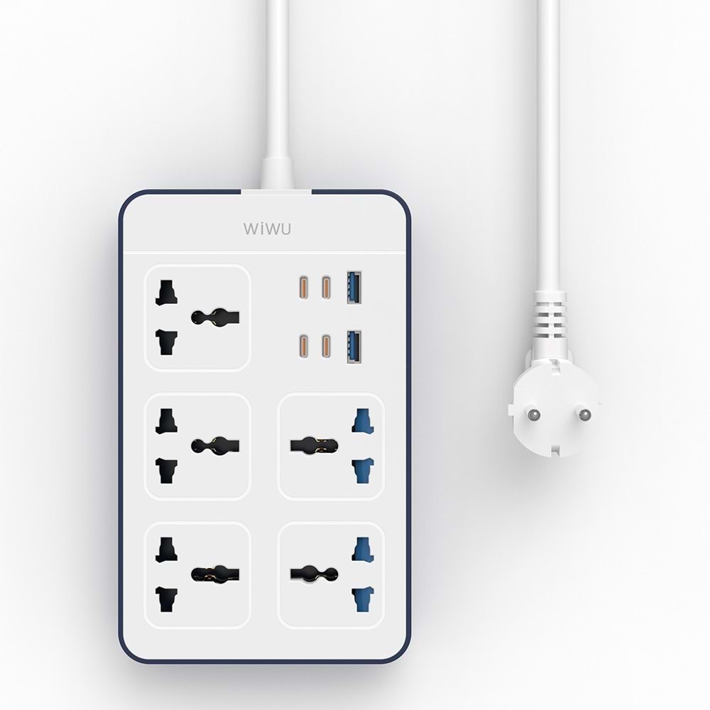 Wiwu Wi-S006 20W GaN Tech Power Strip 11 in 1 Çoklu Priz