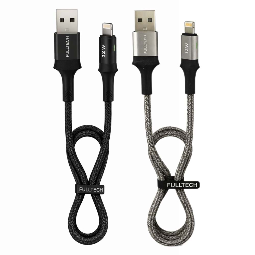 FULLTECH USB-A TO LIGHTNING FAST CHARGING CABLE 12W 1.2M