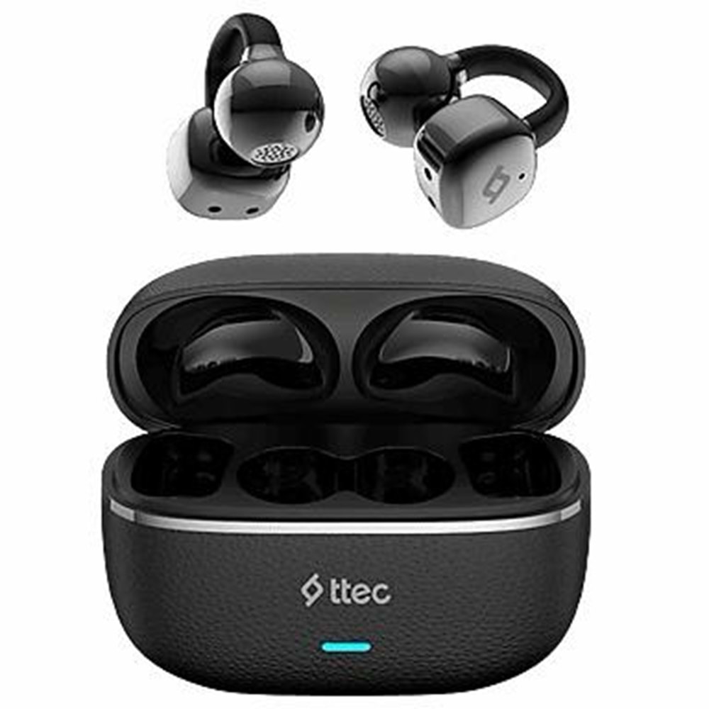 TTEC AIRBEAT ONYX OPEN-EAR CLIP ON WIRELESS BLUETOOTH HEADSET
