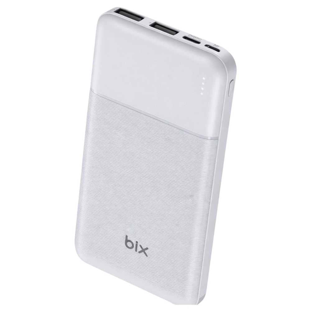 BIX 10.000mAh DUAL PORT USB-A 10W POWERBANK