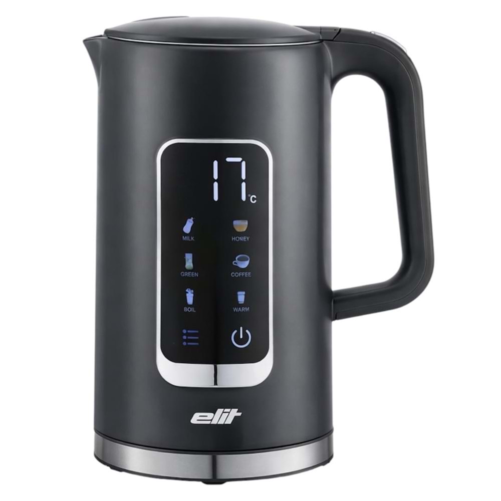 ELIT 1.7GY KETTLE COOLTOUCH GRAY 2200W 1.7L