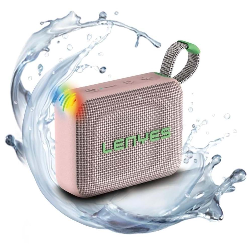 LENYES OUTDOOR WIRELESS SPEAKER S216 PINK