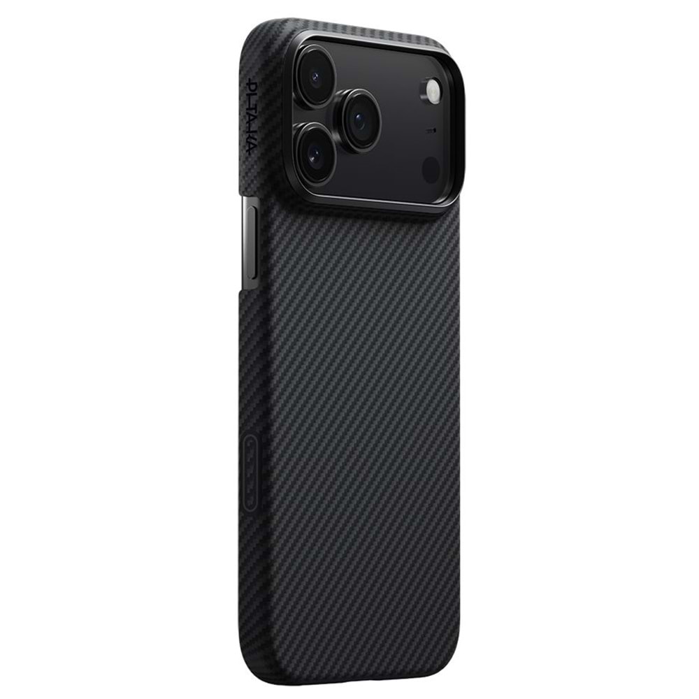 PITAKA Apple iPhone 17 Pro Max Kılıf M-safe Şarj Özellikli 1500D Aramid Fiber Ultra-Slim Classic Serisi Twill Kapak
