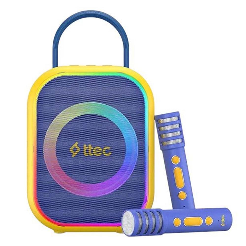 TTEC VOCALMATE PORTABLE WIRELESS KIDS KARAOKE SET BLUE