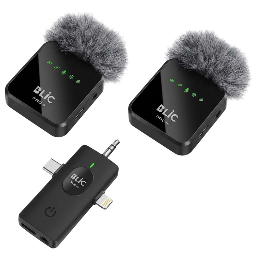BLIC BWM-06 3IN1 WIRELESS LAVALIER MICROPHONE WITH DIGITAL DISPLAY