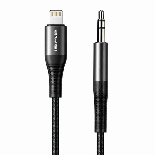 AWEI 3.5MM TO LIGHTNING AUDIO CABLE 1M