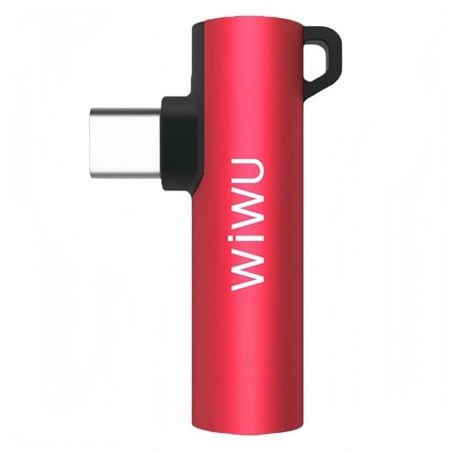 WIWU AUDIO 3.5 TO TYPE-C ADAPTER ST05 RED
