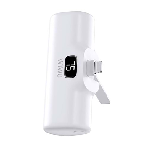WIWU CAPSULE TAIL PLUG MOBILE POWER SUPPLY 5000MAH (LIGHTNING)