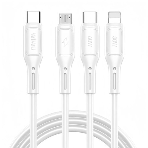 WIWU STARLINK USB-C TO MICRO+USB-C+iP CABLE