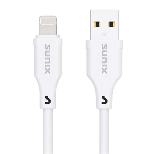 SUNIX USB DATA TYPE-A TO LIGHTNING CABLE 2.1A 1M