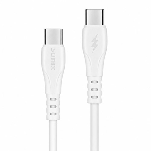 SUNIX TYPE-C TO TYPE-C DATA & CHARGE CABLE 60W 1M