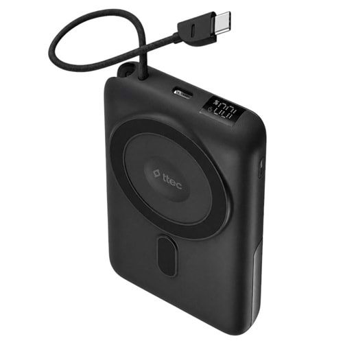 TTEC RECHARGER M LCD 10,000mAh WIRELESS POWERBANK 20W