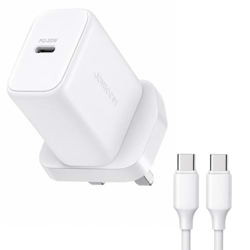 JAYROOM PD20W FAST CGHARGER WITH TYPE-C TO TYPE-C CABLE 1M