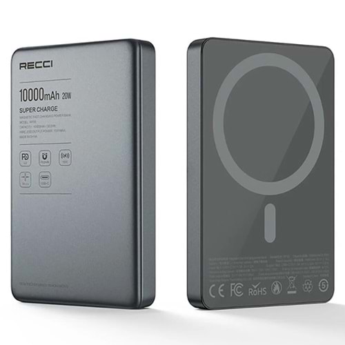 RECCI POWERBANK 10000MAH MAGNETIC FAST CHARGING RP35