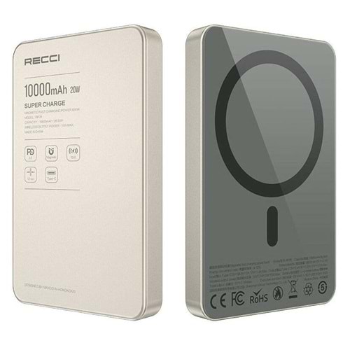 RECCI POWERBANK W36 MAGNETIC 10000MAH
