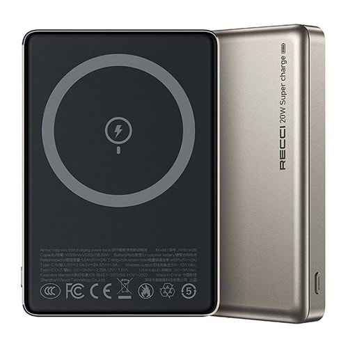 RECCI POWERBANK 10000MAH ARMOR W26 GOLD
