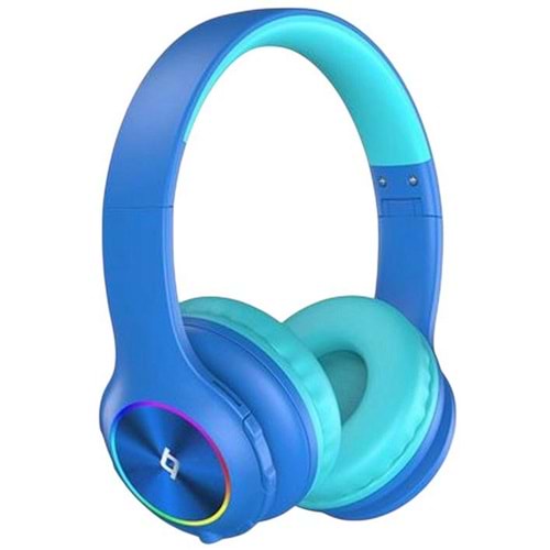 TTEC SoundBuddy Funled LED Işıklı Kulaküstü Kablosuz Bluetooth Çocuk Kulaklığı 2KM172 MAVI