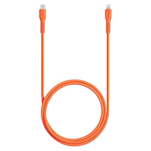 TTEC USB-C - Lightning Hızlı Şarj Kablosu 120cm Neon Turuncu
