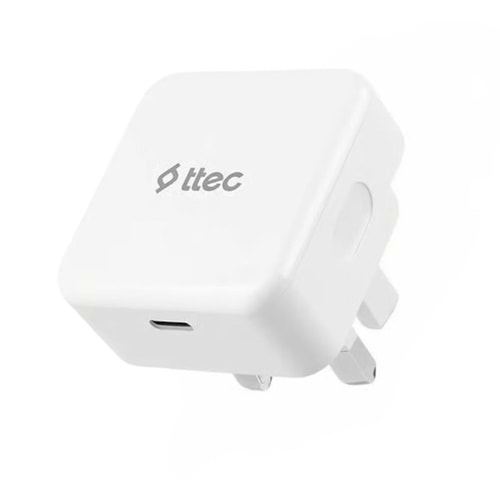 TTEC 30W SMARTCHARGER PRO USB-C TRAVEL CHARGER UK 3PIN