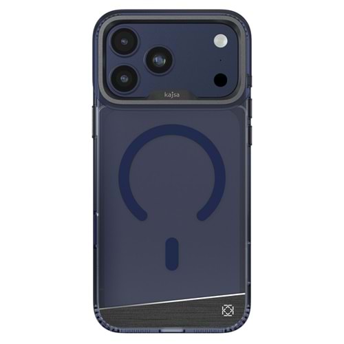 Apple iPhone 17 Pro Max Kılıf M-safe Şarj Özellikli Airbag Tasarımlı O-Ring Şeffaf Kajsa Alüminyum Trans Shield Serisi Kapak