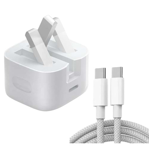 IPHONE 15 PRO MAX 35W USB-C POWER ADAPTER USB-C TO USB-C CABLE (SAHTE)