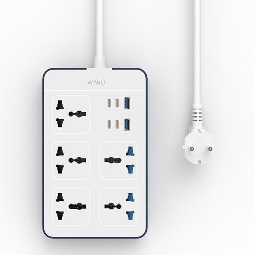 Wiwu Wi-S006 20W GaN Tech Power Strip 11 in 1 Çoklu Priz