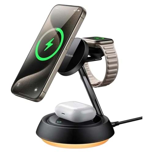 MCDODO 3IN1 15W NIGHT LIGHT MAGNETIC WIRELESS CHARGING STATION