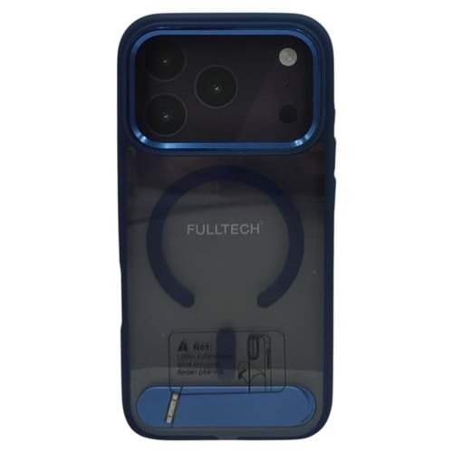 IPHONE 17 PRO MAX KILIF FULLTECH 3-IN-1 (PROTECT,CHARGE,STAND) BLUE