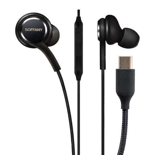 SOFFANY HF-521 TYPE-C HEADPHONE DEEP BASE BLACK