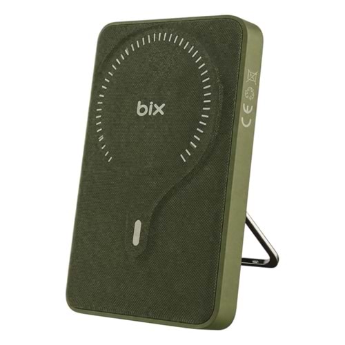 BIX MAGNETIC 10.000mAh PD20W POWERBANK GREEN
