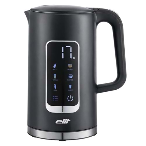 ELIT 1.7GY KETTLE COOLTOUCH GRAY 2200W 1.7L